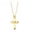 Collana Croce Oro 750 Diamante 0015 ct