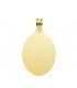 Médaille Ovale Brillante Or 18K 23mm