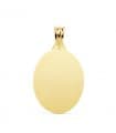Pendente ovale lucido 18kt 23mm