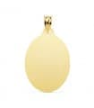Chapa Oval Brillo Oro 18K 26mm
