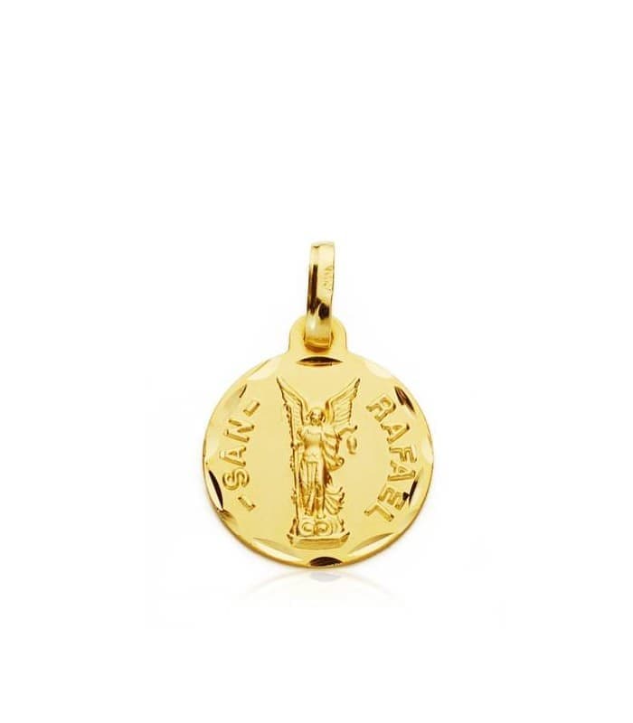 Medaglia San Raffaele Oro 18kt 14mm