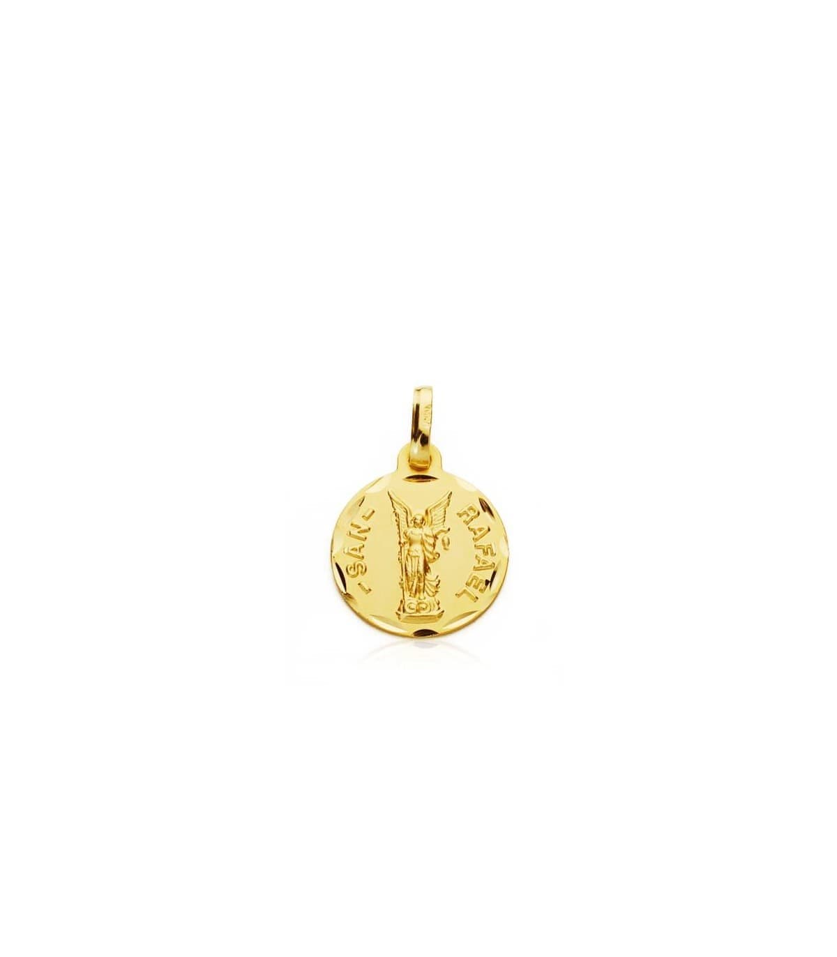 Medaglia San Raffaele Oro 18kt 14mm