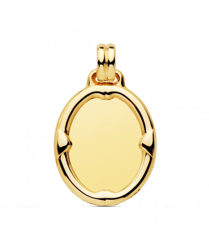 Pendentif ovale Brillante Or 18K 26 mm
