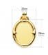 Pendentif ovale Brillante Or 18K 26 mm