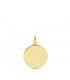 Chapa Redonda Oro 18K 14mm Bisel