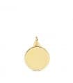 Chapa Redonda Oro 18K 14mm Bisel