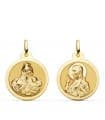 Scapolare del Carmelo Oro 18Kt 20 mm lucido