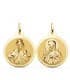 Scapolare del Carmelo Oro 18Kt 24 mm lucido - Sacro Cuore.