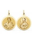 Scapolare del Carmelo Oro 18Kt 24 mm lucido