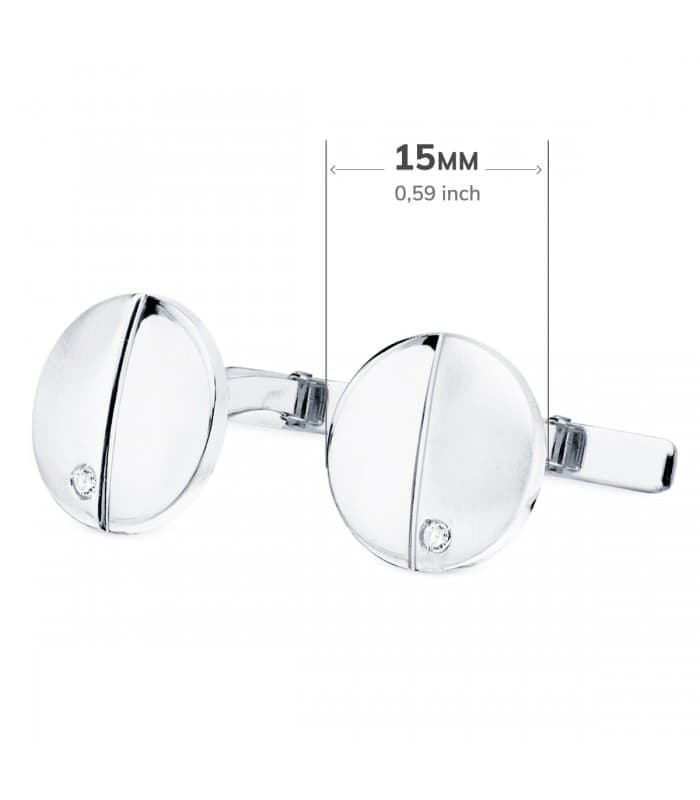 Gemelos Jerome Oro Blanco 18K