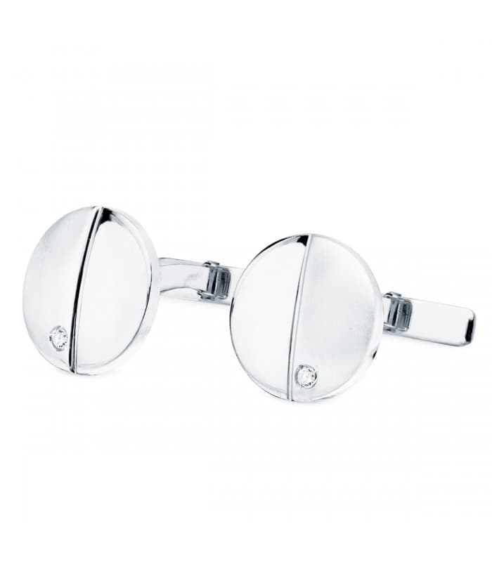 Gemelos Jerome Oro Blanco 18K