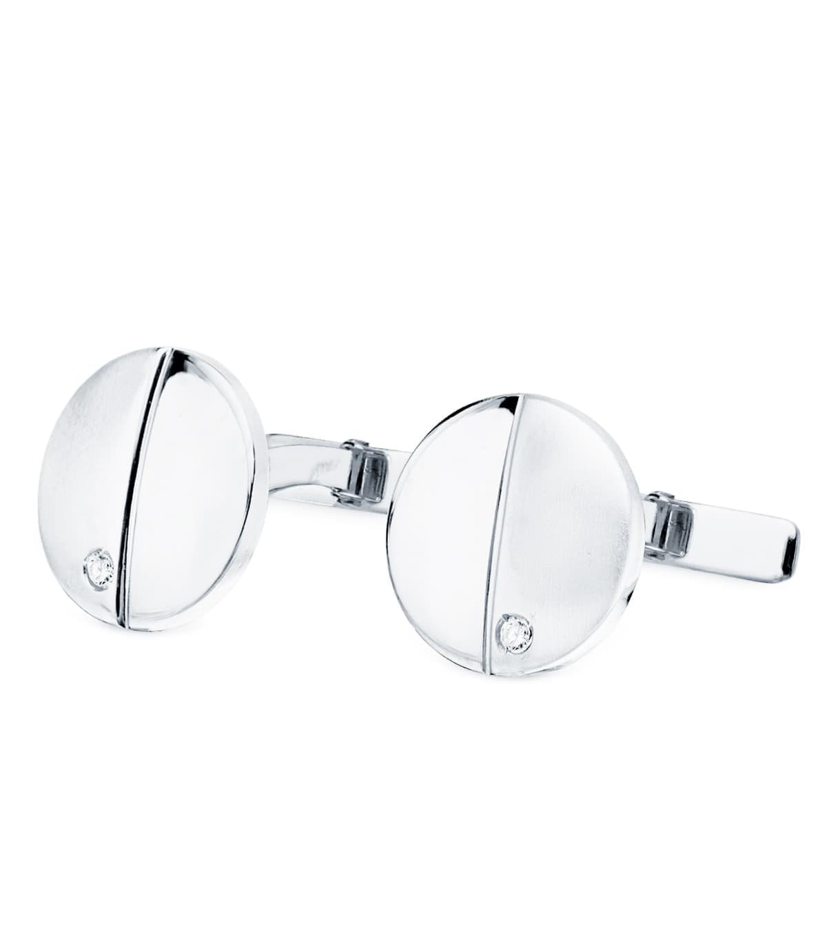 Gemelos Jerome Oro Blanco 18K