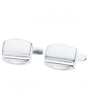 Gemelos Bruno Oro Blanco 18K