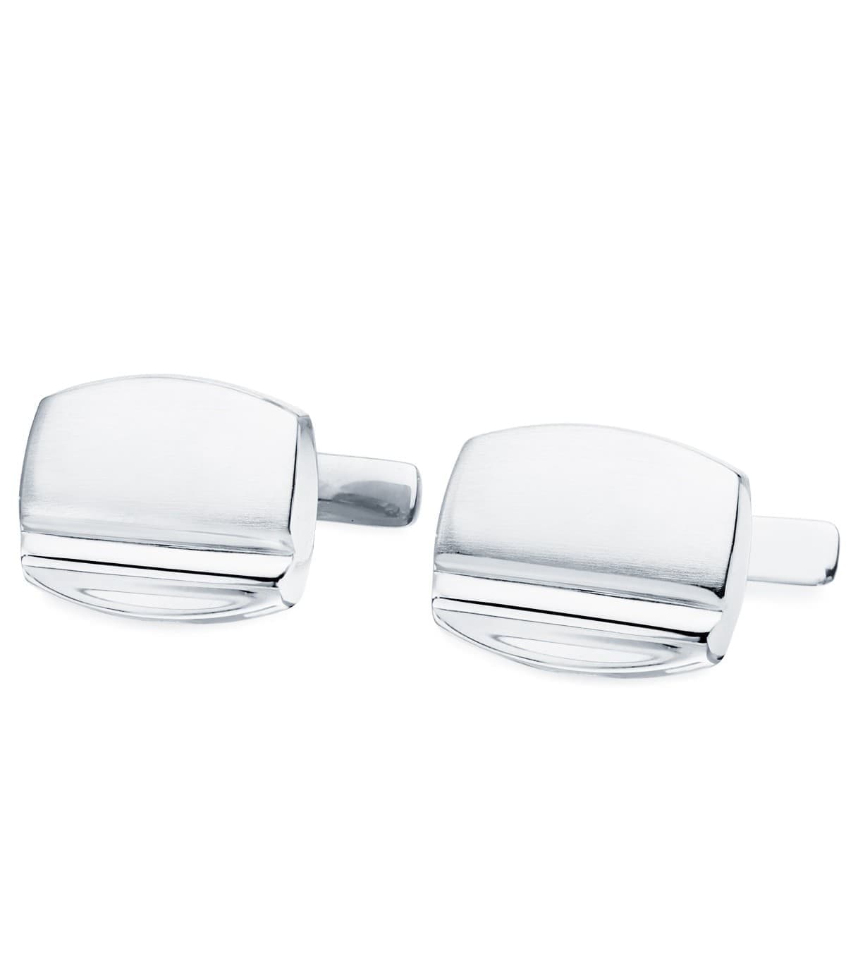Gemelos Bruno Oro Blanco 18K