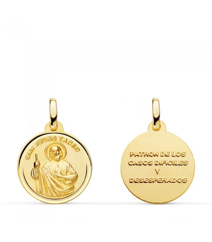 Médaille Saint Jude Thaddeus Or 18K 16mm