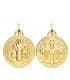 Médaille Saint Benoit Or 18 K 24 mm