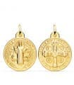Médaille Saint Benoit Or 18 K 24 mm