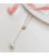 Collier femme Or 18K Pearl & Diamond 0.015 Ct.