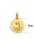 Medaglia San Giacomo Apostolo oro 18kt 14mm