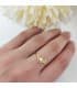 Juego de Comunión Oro Amarillo 18K Chloe Corazón conjunto niña pendientes anillo