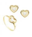 Juego de Comunión Oro Amarillo 18K Chloe Corazón