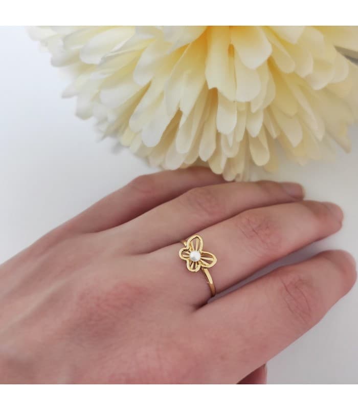 Juego de Comunión Oro Amarillo 18K Chloe Mariposa