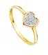 Juego de Comunión Oro Bicolor 18K Corazón