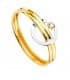 Juego Primera Comunión Oro Bicolor 18K Círculo - conjunto de comunion