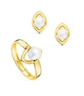 Juego de Comunión Oro Amarillo 18K Perla conjunto de comunion conjunto de comunion