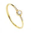 Anello Hayworth Oro giallo 18kt Diamanti 0.140 ct