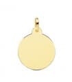 Médaille Ronde Or 18K 24 mm Brillante
