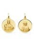 V. du Mont Carmel et C. Jésus Or 18K Scapulaire Biseauté 20 mm