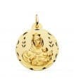Madonna von Karmel Medaille 18K Gold P5002-328