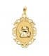 Medalla Cerco Ángel Burlón Oro Amarillo 18K 25 mm