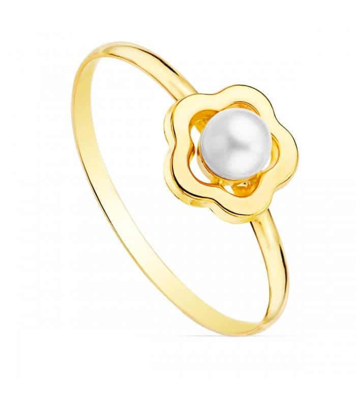 Sortija niña Comunión Candela Oro 18K Flor