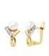 Pendientes niña Comunión Asun Oro Bicolor 18K Perla