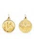 Medaglia di San Benedetto da Norcia Oro 18kt 18mm bordo lucido