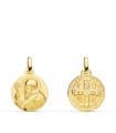 Scapulaire Saint Benoit Or jaune 18 carats 14 mm