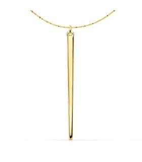 Collar Oro Amarillo 18K Barra Pincho