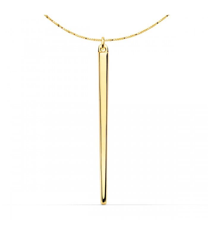 Collar Oro Amarillo 18K Barra Pincho