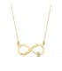 Collar Mamá Infinito Oro Amarillo 9K