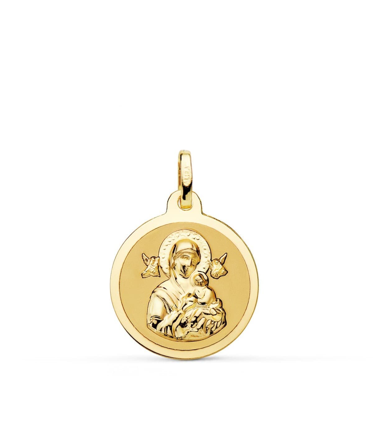 Medalla Virgen Perpetuo Socorro Oro 18K 18mm