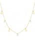 Collar Mujer Estrellitas Nácar Oro Amarillo 18K 40 cm
