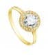 Bague or jaune Candida Zircon 18 Carats
