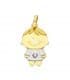 Colgante silueta niño Oro bicolor 18K
