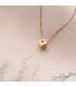 Gargantilla de mujer en oro amarillo con diamante. Comprar joyas online. Oro 18 kilates.