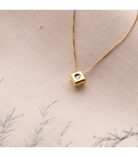 Girocollo da donna Chérie in oro giallo 18 carati. 750/1000. Gioielleria online, Alda Joyeros.