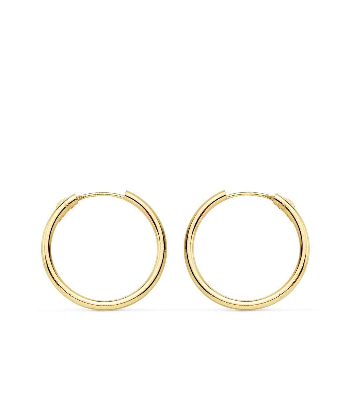 Pendientes oro amarillo Morgana 18mm 18 Ktes