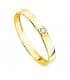 Bandring Gold 18K „Fine Cristal“, Solitärring für Damen – Eheringe online kaufen