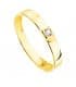 Bandring mit Zirkonia Flat Stone | Goldring 18K 19529-OA, online kaufen